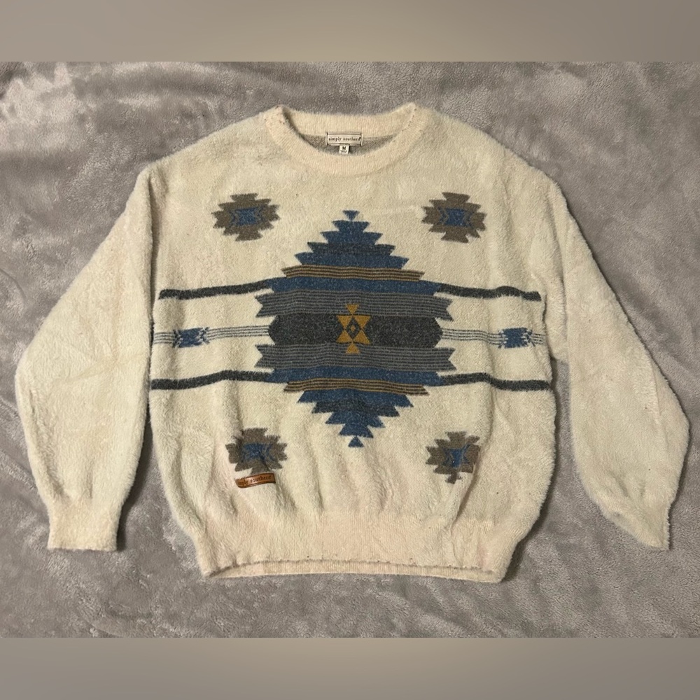 Simply southern western aztec sweater size medium